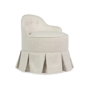 Lou Vanity Stool - Easy Lustre Almond