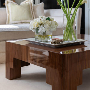 Adrian Coffee Table - Glossy Walnut