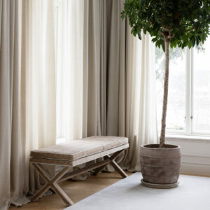 Marcel Double X Bench - Movida Fabric