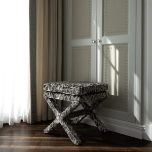 Marcel X Bench - Grey Leo Velvet